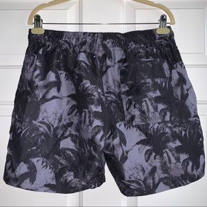 Slate & Stone Black Cabo Printed Swim Trunks Sz L